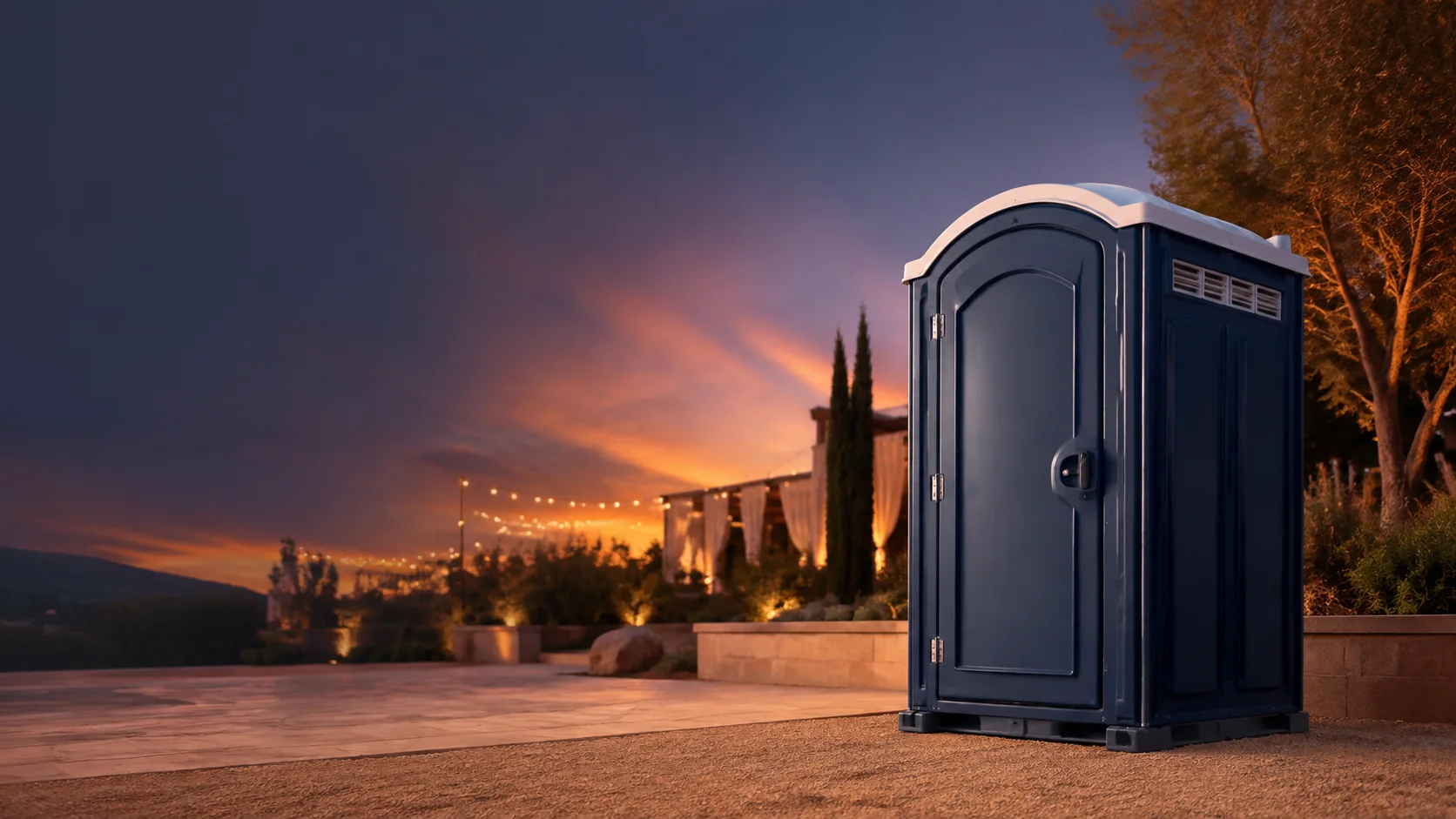 Portable restroom shown for rental planning in Mount Juliet, TN